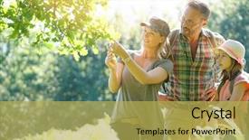  Presentation with family day - Theme having family on rambling day looking background and a  colored foreground