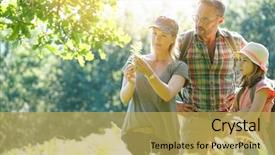  Presentation with family day - Beautiful PPT layouts featuring family on rambling day looking backdrop and a  colored foreground