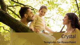  Presentation with adoption - Slide deck consisting of family parenthood adoption and people background and a gold colored foreground