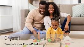  Presentation with african american baby - Audience pleasing PPT layouts consisting of family-parenthood-and-people-concept backdrop and a soft green colored foreground