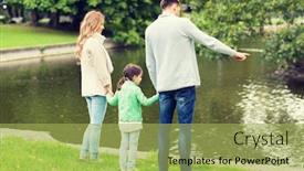  Presentation with people - Cool new slide deck with family-parenthood-leisure-and-people backdrop and a  colored foreground