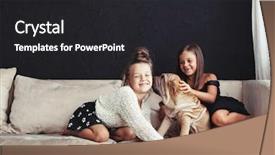  Presentation with home black family - Audience pleasing presentation theme consisting of family pedigree - home portrait of two cute backdrop and a dark gray colored foreground