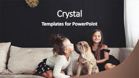  Presentation with pei - Colorful slides enhanced with family pedigree - home portrait of two cute backdrop and a dark gray colored foreground