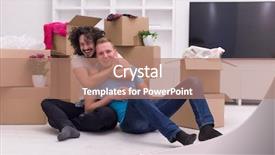  Presentation with family gay - Colorful presentation enhanced with family planning cartonized - relaxing in new house cheerful backdrop and a  colored foreground