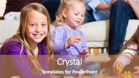  Presentation with ludo - Amazing slide deck having family playing board game ludo backdrop and a coral colored foreground