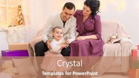  Presentation with parents - Audience pleasing PPT layouts consisting of family-portrait-of-a-parents backdrop and a coral colored foreground