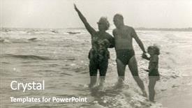  Presentation with family photo - Beautiful presentation featuring family pphotos - vintage photo of parents enjoying backdrop and a gray colored foreground