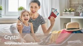  Presentation with mom daughter - Audience pleasing PPT theme consisting of  backdrop and a  colored foreground