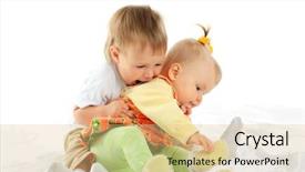  Presentation with baby - Colorful presentation enhanced with family preservation - beautiful baby shot backdrop and a  colored foreground