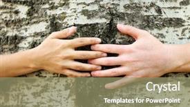  Presentation with family tree - Colorful slide deck enhanced with family preservation - two persons hugging trunk large backdrop and a coral colored foreground