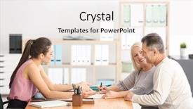  Presentation with notary - Presentation featuring family quotes - mature couple at notary public background and a white colored foreground