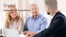  Presentation with notary - Audience pleasing theme consisting of family quotes - senior couple at notary public backdrop and a lemonade colored foreground