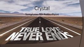  Presentation with true love - Colorful slide set enhanced with family quotes - true love never ends written backdrop and a light gray colored foreground