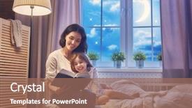  Presentation with family reading - Amazing slide deck having family reading bedtime pretty young backdrop and a coral colored foreground