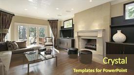  Presentation with luxury - Colorful slide deck enhanced with family room in luxury home backdrop and a  colored foreground