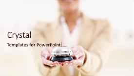  Presentation with bell service - Colorful presentation theme enhanced with family rules - picture showing service bell backdrop and a lemonade colored foreground