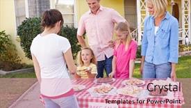  Presentation with charity autism - Slides having rocky hills of the negev desert in israel background and a light blue colored foreground