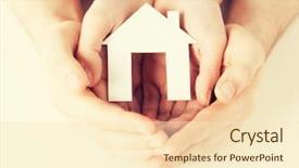  Presentation with family holding hands - Amazing slide deck having family safety - pisture of man and woman backdrop and a lemonade colored foreground