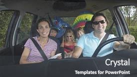  Presentation with kids room children smile - Presentation design with family safety - portrait of smiling couple background and a dark gray colored foreground