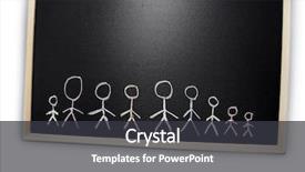  Presentation with chalk - Theme enhanced with family school partnerships - people drawn in chalk background and a  colored foreground