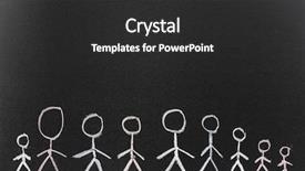  Presentation with chalk - Slide deck featuring family school partnerships - people drawn in chalk background and a dark gray colored foreground