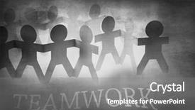  Presentation with team hands - Beautiful PPT theme featuring family school partnerships - team holding hands on blackboard backdrop and a  colored foreground