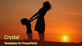  Presentation with sun rays on blue sky - Cool new slides with boat on the beach backdrop and a  colored foreground.