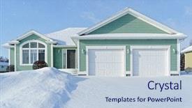  Presentation with neighborhood - Theme having family structure - modern detached home background and a lemonade colored foreground