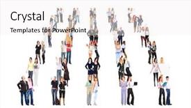  Presentation with groups - Beautiful presentation design featuring family succession - achievement idea isolated groups backdrop and a  colored foreground