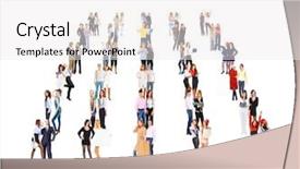  Presentation with groups - PPT layouts with family succession - team over white isolated groups background and a  colored foreground