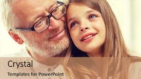  Presentation with people crying - Colorful presentation theme enhanced with family support childhood and people backdrop and a coral colored foreground