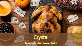  Presentation with peace love - Slides having family thankful peace love background and a tawny brown colored foreground