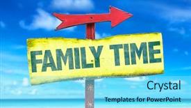  Presentation with family time fishing - Amazing slide set having family time sign with beach backdrop and a arctic colored foreground