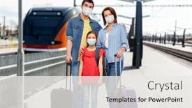  Presentation with family tourism - Amazing presentation theme having family-tourism-and-health-care backdrop and a white colored foreground