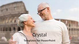  Presentation with family tourism - Amazing slides having family tourism travel and people backdrop and a  colored foreground