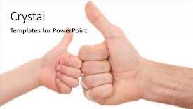  Presentation with trust - Amazing PPT layouts having family trust - two hands - one backdrop and a sky blue colored foreground