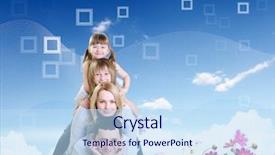  Presentation with parents and children - Beautiful PPT layouts featuring family unity - collage with children and parents backdrop and a light blue colored foreground