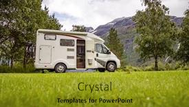  Presentation with vacation - Cool new presentation design with family-vacation-travel-rv-holiday backdrop and a gold colored foreground