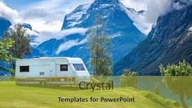  Presentation with beautiful nature - Presentation having family-vacation-travel-rv-holiday background and a yellow colored foreground