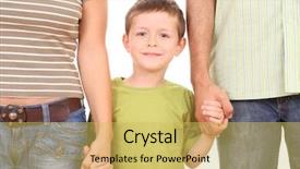  Presentation with parents - Presentation design enhanced with family values - 5-6 years old boy background and a  colored foreground