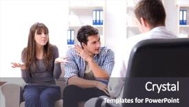  Presentation with family - Slide deck enhanced with family visiting psychologist for family background and a dark gray colored foreground