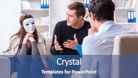  Presentation with nurse visiting family a new born - PPT layouts consisting of family visiting psychologist for family background and a  colored foreground