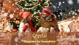  Presentation with winter family - Audience pleasing theme consisting of family-winter-holidays-and-celebration backdrop and a red colored foreground