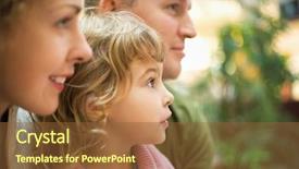 Presentation with forward - Slides having family with girl looking forward background and a tawny brown colored foreground
