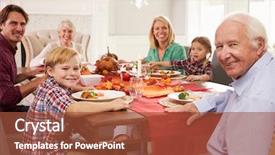  Presentation with thanksgiving - Cool new theme with family with grandparents enjoying thanksgiving backdrop and a red colored foreground