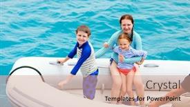  Presentation with kids - Slide deck with zodiac - family with kids having background and a coral colored foreground
