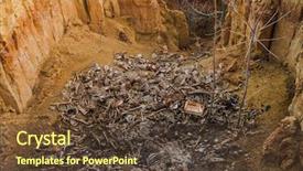  Presentation with famine - Cool new slides with famine - animal graves near the lake backdrop and a tawny brown colored foreground