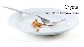  Presentation with white plate - Audience pleasing presentation theme consisting of famine - bread crumbs on plate backdrop and a white colored foreground