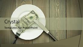  Presentation with famine - PPT theme enhanced with famine - financial hunger concept photo background and a mint green colored foreground