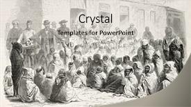  Presentation with photo journal - Presentation theme having famine - food distribution by french settlers background and a lemonade colored foreground